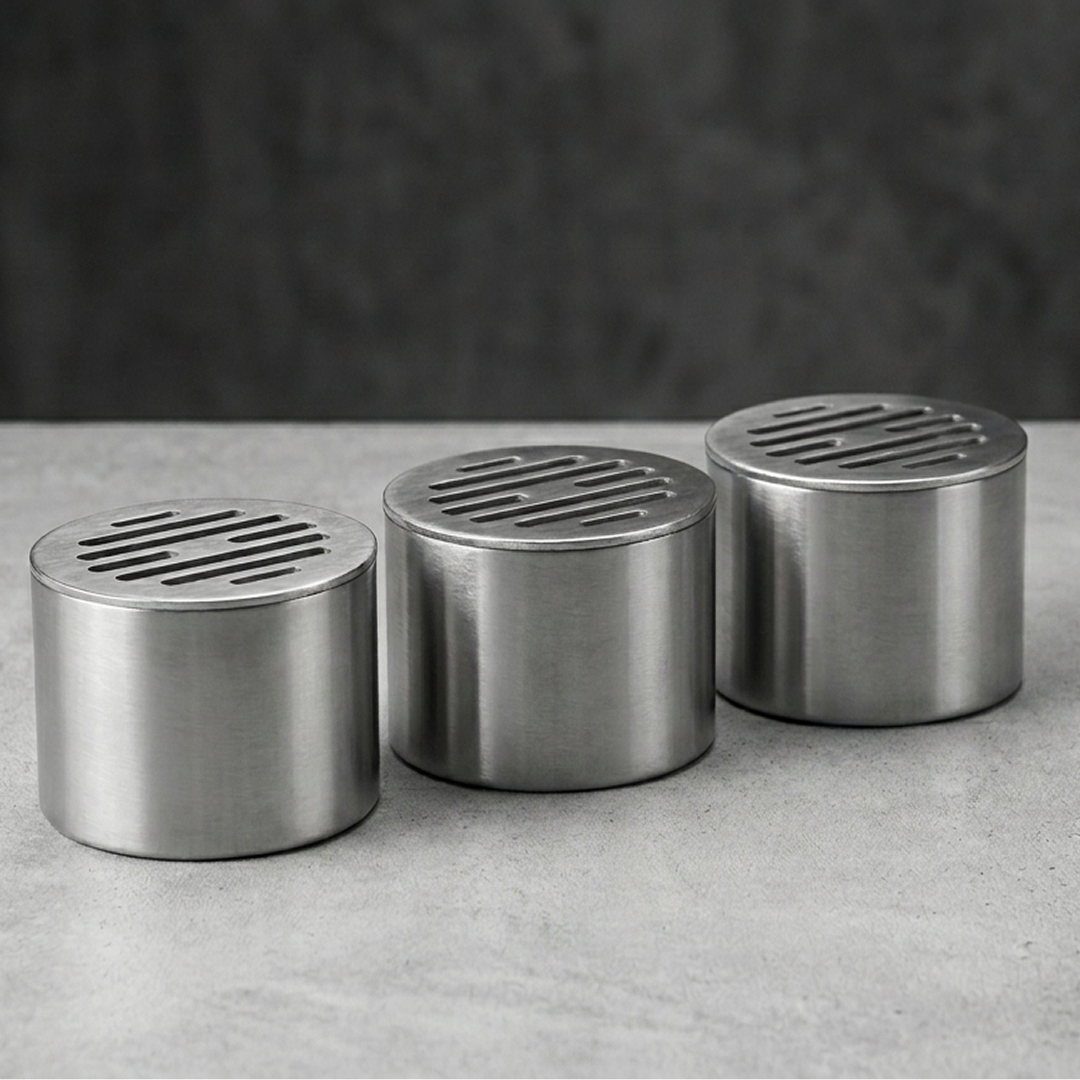 3 Placchette Risparmia Bioetanolo Ø 83 Mm+Spegnifiamma
