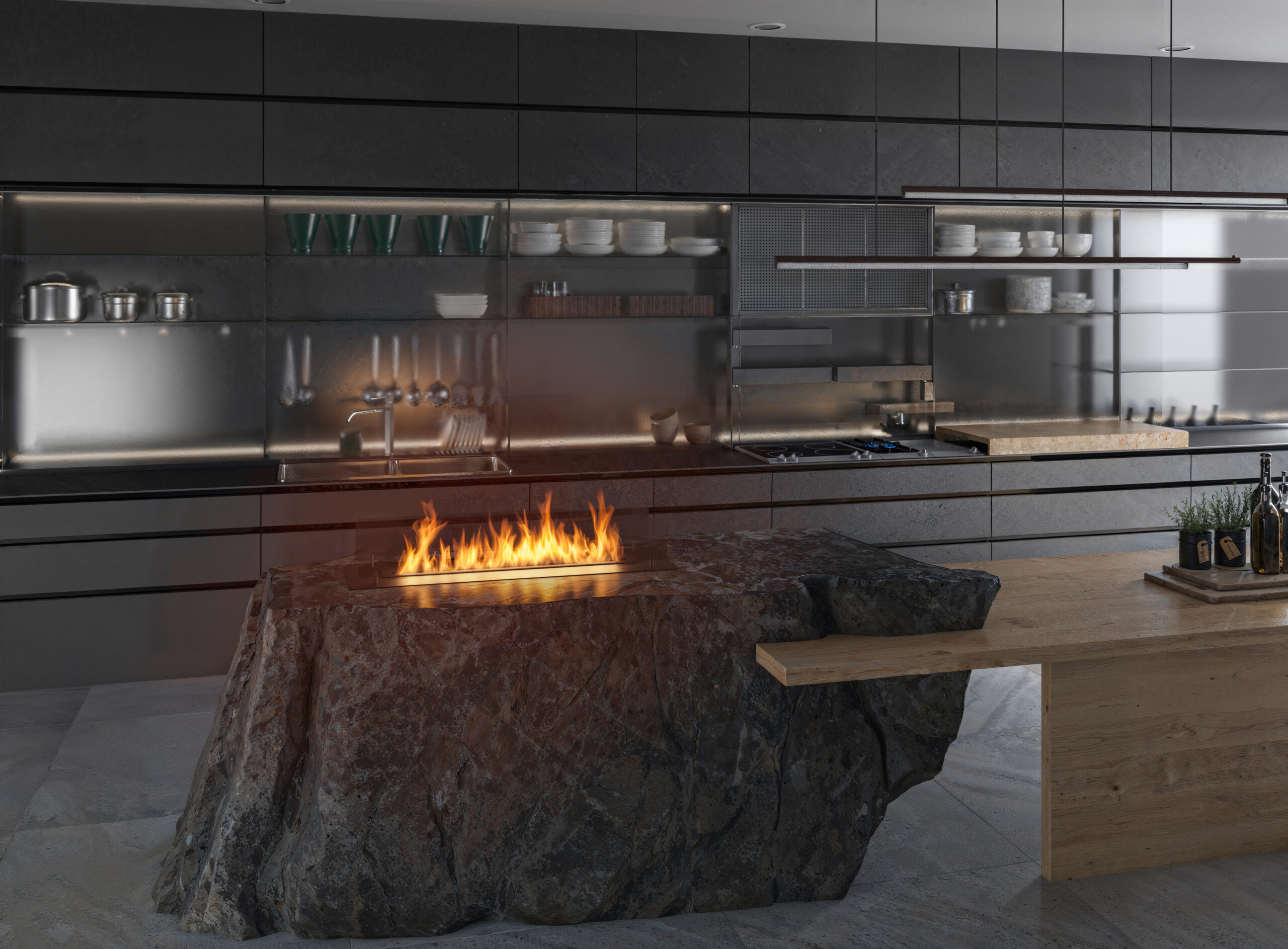 Supporto Insert Black da 60 cm a 120 cm